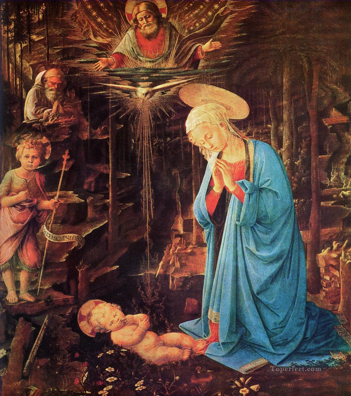 Mary and Child Christian Filippino Lippi Oil Paintings